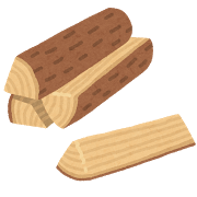 木材のイラスト